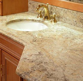 Examples and photos showing how to install marble and granite.